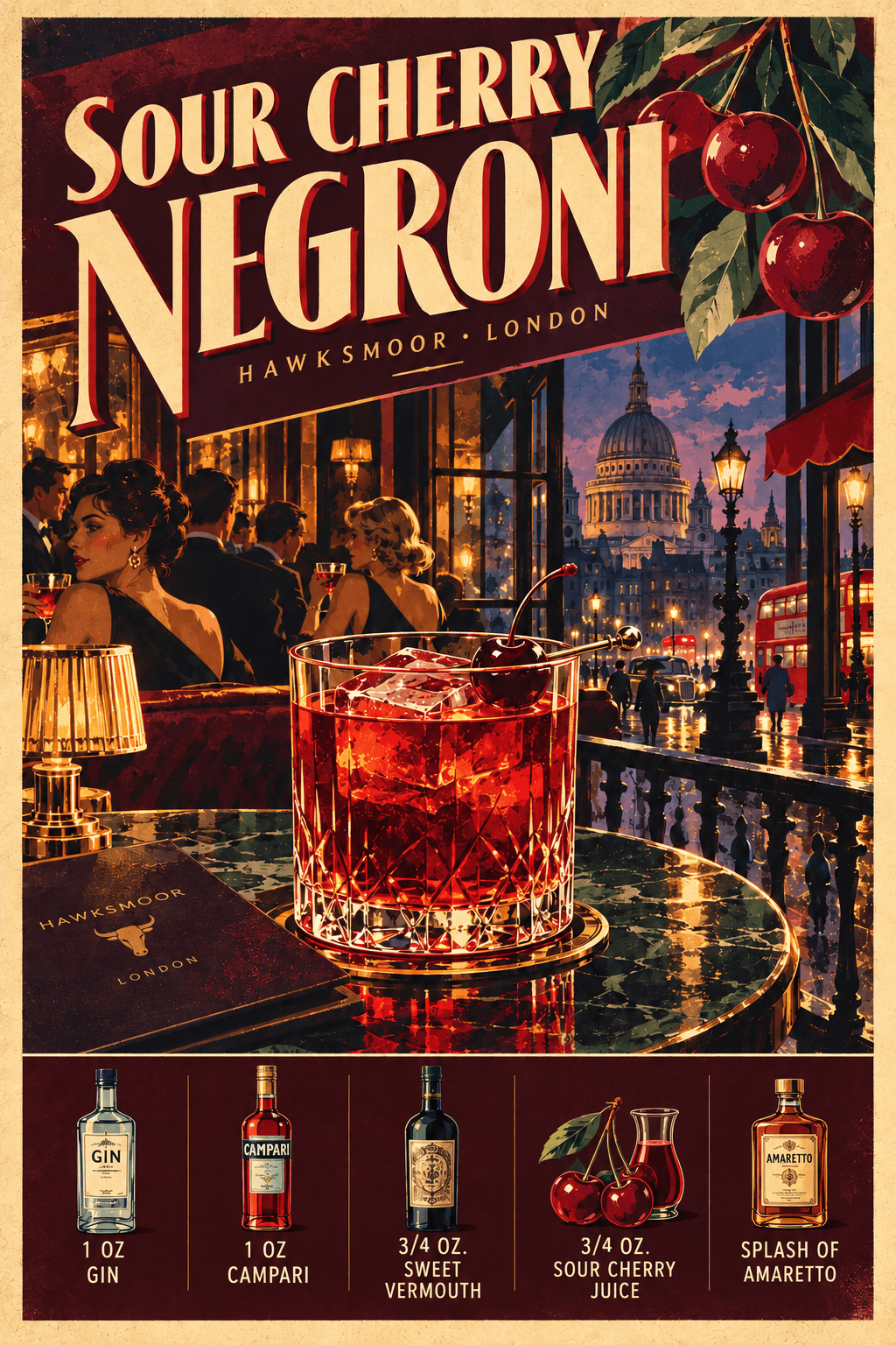 Sour Cherry Negroni